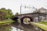 BCN 24h Marathon Challenge 2015: Avery Rail Bridge over the BCN New Main Line. The bridge is also called Soho Rail Bridge. Parallel to the canal on the right was a small loop than ran past Soho Foundry. The company was later aquired by Avery, and the loop became Avery's Basin.
Birmingham Canal Navigations,



on 23 May 2015 at 09:57, image #46