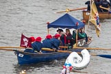 Thames Diamond Jubilee Pageant: WATERMAN'S CUTTERS-Belle Founder (M28)..
River Thames seen from Battersea Bridge,
London,

United Kingdom,
on 03 June 2012 at 14:41, image #90
