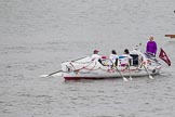 Thames Diamond Jubilee Pageant: PILOT GIGS,GIGS & CELTIC LONGBOATS-The Guardian (M55)..
River Thames seen from Battersea Bridge,
London,

United Kingdom,
on 03 June 2012 at 14:41, image #93