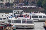 Thames Diamond Jubilee Pageant: VIPS- Sarpedon (V87) and Mercuria (V86)..
River Thames seen from Battersea Bridge,
London,

United Kingdom,
on 03 June 2012 at 15:00, image #189