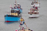 Thames Diamond Jubilee Pageant: DUNKIRK LITTLE SHIPS-Caronia (H24), Gentle Ladye (H28)..
River Thames seen from Battersea Bridge,
London,

United Kingdom,
on 03 June 2012 at 15:13, image #283