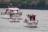 Thames Diamond Jubilee Pageant: LAUNCHES- Louis Phillipe (H52), Lady Bea (H56) and FORCES Amiens RASC (H61)..
River Thames seen from Battersea Bridge,
London,

United Kingdom,
on 03 June 2012 at 15:19, image #323