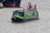 Thames Diamond Jubilee Pageant: NARROW BOATS-Arthur Dent (R66)..
River Thames seen from Battersea Bridge,
London,

United Kingdom,
on 03 June 2012 at 15:52, image #445