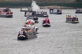 Thames Diamond Jubilee Pageant: NARROW BOATS..
River Thames seen from Battersea Bridge,
London,

United Kingdom,
on 03 June 2012 at 15:52, image #446