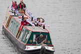 Thames Diamond Jubilee Pageant: NARROW BOATS-Gort (H82)..
River Thames seen from Battersea Bridge,
London,

United Kingdom,
on 03 June 2012 at 15:56, image #468