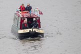 Thames Diamond Jubilee Pageant: NARROW BOATS-Helix (R97)..
River Thames seen from Battersea Bridge,
London,

United Kingdom,
on 03 June 2012 at 15:57, image #478