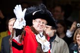 The Lord Mayor's Show 2011: The 684th Lord Mayor, Alderman David Wootton, on arrival at Mansion House..
Opposite Mansion House, City of London,
London,
-,
United Kingdom,
on 12 November 2011 at 11:02, image #68