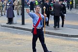 The Lord Mayor's Show 2011: 1st Hook Scout & Guide Band (http://band.1sthook.org.uk/), here the Drum Major, Chris Rodgers, leading the band..
Opposite Mansion House, City of London,
London,
-,
United Kingdom,
on 12 November 2011 at 11:31, image #317