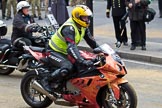 The Lord Mayor's Show 2011: Modern Livery Companies, here a Hertfordshire 'Firebike'..
Opposite Mansion House, City of London,
London,
-,
United Kingdom,
on 12 November 2011 at 11:43, image #453