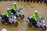 Lord Mayor's Show 2012: Metropolitan Police escorting Prince Michael of Kent to Mansion House..
Press stand opposite Mansion House, City of London,
London,
Greater London,
United Kingdom,
on 10 November 2012 at 10:28, image #76