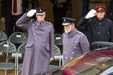 Lord Mayor's Show 2012: HRH Prince Michael of Kent. On the left, saluting the Commanding Officer of the HAC, Lieutenant Colonel  Howard Wilkinson..
Press stand opposite Mansion House, City of London,
London,
Greater London,
United Kingdom,
on 10 November 2012 at 10:29, image #79