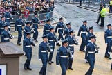 Lord Mayor's Show 2012: Entry 17 - Queen's Colour Squadron RAF..
Press stand opposite Mansion House, City of London,
London,
Greater London,
United Kingdom,
on 10 November 2012 at 11:07, image #332