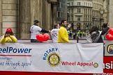 Lord Mayor's Show 2012: Entry 82 - Rotary in London/Wheelpower..
Press stand opposite Mansion House, City of London,
London,
Greater London,
United Kingdom,
on 10 November 2012 at 11:36, image #1078