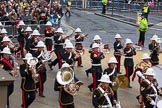 Lord Mayor's Show 2012: Entry 86 - Royal Marines Band (HMS Collingwood)..
Press stand opposite Mansion House, City of London,
London,
Greater London,
United Kingdom,
on 10 November 2012 at 11:38, image #1135