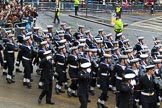 Lord Mayor's Show 2012: Entry 87 - Royal Navy (HMS Collingwood)..
Press stand opposite Mansion House, City of London,
London,
Greater London,
United Kingdom,
on 10 November 2012 at 11:38, image #1152