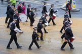 Lord Mayor's Show 2012: Entry 92 - St John Ambulance Talbot Corps of Drums..
Press stand opposite Mansion House, City of London,
London,
Greater London,
United Kingdom,
on 10 November 2012 at 11:40, image #1210
