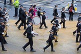Lord Mayor's Show 2012: Entry 92 - St John Ambulance Talbot Corps of Drums..
Press stand opposite Mansion House, City of London,
London,
Greater London,
United Kingdom,
on 10 November 2012 at 11:40, image #1211