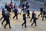 Lord Mayor's Show 2012: Entry 92 - St John Ambulance Talbot Corps of Drums..
Press stand opposite Mansion House, City of London,
London,
Greater London,
United Kingdom,
on 10 November 2012 at 11:41, image #1212