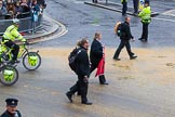 Lord Mayor's Show 2012: Entry 92 - St John Ambulance Talbot Corps of Drums..
Press stand opposite Mansion House, City of London,
London,
Greater London,
United Kingdom,
on 10 November 2012 at 11:41, image #1217