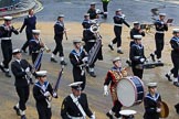 Lord Mayor's Show 2012: Entry 98 - Sea Cadet Corps Band..
Press stand opposite Mansion House, City of London,
London,
Greater London,
United Kingdom,
on 10 November 2012 at 11:45, image #1311