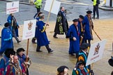 Lord Mayor's Show 2012: Entrry 104 - Modern Livery Companies, representing 26 Livery Companies..
Press stand opposite Mansion House, City of London,
London,
Greater London,
United Kingdom,
on 10 November 2012 at 11:51, image #1422