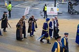 Lord Mayor's Show 2012: Entrry 104 - Modern Livery Companies, representing 26 Livery Companies..
Press stand opposite Mansion House, City of London,
London,
Greater London,
United Kingdom,
on 10 November 2012 at 11:51, image #1429