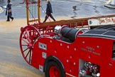 Lord Mayor's Show 2012: Entrry 104 - Modern Livery Companies, representing 26 Livery Companies, here with a historic (1950) Dennis fire engine from the Essex County Fire Brigade..
Press stand opposite Mansion House, City of London,
London,
Greater London,
United Kingdom,
on 10 November 2012 at 11:52, image #1464