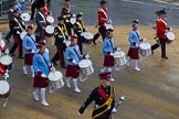 Lord Mayor's Show 2012: Entry 105 - Corps of Drums Society..
Press stand opposite Mansion House, City of London,
London,
Greater London,
United Kingdom,
on 10 November 2012 at 11:53, image #1467