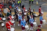 Lord Mayor's Show 2012: Entry 105 - Corps of Drums Society..
Press stand opposite Mansion House, City of London,
London,
Greater London,
United Kingdom,
on 10 November 2012 at 11:53, image #1468