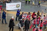 Lord Mayor's Show 2012: Entry 106 - DARE City of London, the Drug Abuse Resistance Education, with the Sir John Cass's Foundation..
Press stand opposite Mansion House, City of London,
London,
Greater London,
United Kingdom,
on 10 November 2012 at 11:53, image #1494