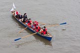 Lord Mayor's Show 2013: The Lord Mayor's flotilla, here cutter 'Arthur Tisdall VC', crewed by the Coopers Company. Photo be Mike Garland..




on 09 November 2013 at 09:16, image #25