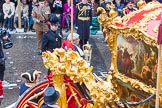 Lord Mayor's Show 2013.
Press stand opposite Mansion House, City of London,
London,
Greater London,
United Kingdom,
on 09 November 2013 at 10:50, image #110