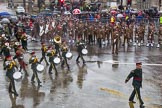 Lord Mayor's Show 2013: 8-Romford Drum & Trumpet Corps has been performing in the Lord Mayor's Show since 1974..
Press stand opposite Mansion House, City of London,
London,
Greater London,
United Kingdom,
on 09 November 2013 at 11:03, image #201