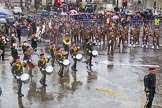 Lord Mayor's Show 2013: 8-Romford Drum & Trumpet Corps has been performing in the Lord Mayor's Show since 1974..
Press stand opposite Mansion House, City of London,
London,
Greater London,
United Kingdom,
on 09 November 2013 at 11:03, image #202