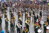 Lord Mayor's Show 2013: 8-Romford Drum & Trumpet Corps has been performing in the Lord Mayor's Show since 1974..
Press stand opposite Mansion House, City of London,
London,
Greater London,
United Kingdom,
on 09 November 2013 at 11:03, image #205