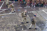 Lord Mayor's Show 2013: 30- B Company, 4th Battalion The Parachute Regiment-based in White City and known as 'London's Paras'..
Press stand opposite Mansion House, City of London,
London,
Greater London,
United Kingdom,
on 09 November 2013 at 11:15, image #395