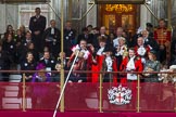 Lord Mayor's Show 2013.
Press stand opposite Mansion House, City of London,
London,
Greater London,
United Kingdom,
on 09 November 2013 at 11:19, image #468