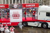 Lord Mayor's Show 2013: 50-Beating Bowel Cancer-are here to raise awareness and promote early diagnosis..
Press stand opposite Mansion House, City of London,
London,
Greater London,
United Kingdom,
on 09 November 2013 at 11:28, image #658