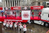 Lord Mayor's Show 2013: 50-Beating Bowel Cancer-are here to raise awareness and promote early diagnosis..
Press stand opposite Mansion House, City of London,
London,
Greater London,
United Kingdom,
on 09 November 2013 at 11:28, image #660