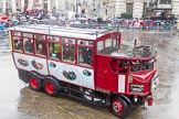 Lord Mayor's Show 2013: 53-Elizabeth the Whitby Steam Bus- travelling down from her Whitby home, which is also the home of Wonderful Whitby Weddings..
Press stand opposite Mansion House, City of London,
London,
Greater London,
United Kingdom,
on 09 November 2013 at 11:29, image #690