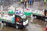 Lord Mayor's Show 2013: 59-Recycling in the City- The Binbot is joined again by his drumming street sweepers to celebrate 20th anniversary of the City's unique Clean City Awards scheme..
Press stand opposite Mansion House, City of London,
London,
Greater London,
United Kingdom,
on 09 November 2013 at 11:32, image #751