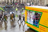 Lord Mayor's Show 2013: 83-Worsshipful Company of Arbitrators- fosts the profession of Arbitration and other forms of private dispute resolution..
Press stand opposite Mansion House, City of London,
London,
Greater London,
United Kingdom,
on 09 November 2013 at 11:46, image #1012