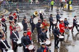 Lord Mayor's Show 2013: 87-National Youth Marching Band-looks to promote the good work of traditional youth marching bands across England..
Press stand opposite Mansion House, City of London,
London,
Greater London,
United Kingdom,
on 09 November 2013 at 11:48, image #1056