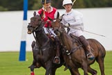 DBPC Polo in the Park 2012: Phoenix Polo Team #4, Susi Boyd, and Rathbones #2, Alex Boucher..
Dallas Burston Polo Club,
Stoneythorpe Estate,
Southam,
Warwickshire,
United Kingdom,
on 16 September 2012 at 12:16, image #118