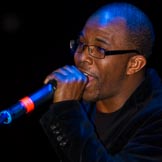 Grand Opening of the DBPC IXL Event Centre: Kym Mazelle & the Urban Blues Band - Abe Hampton (keyboards) introducing the band..
Dallas Burston Polo Club, Stoneythorpe Estate,
Southam,
Warwickshire,
United Kingdom,
on 05 December 2013 at 21:47, image #196