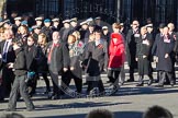 Remembrance Sunday 2012 Cenotaph March Past: Group F4 - Showmens' Guild of Great Britain and F5 - Queen's Bodyguard of The Yeoman of The Guard..
Whitehall, Cenotaph,
London SW1,

United Kingdom,
on 11 November 2012 at 11:45, image #408