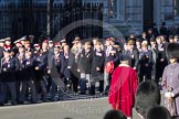 Remembrance Sunday 2012 Cenotaph March Past: Group A7 - Royal Northumberland Fusiliers  and A8 - 
The Duke of Lancaster's Regimental Association..
Whitehall, Cenotaph,
London SW1,

United Kingdom,
on 11 November 2012 at 11:49, image #578