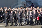 Remembrance Sunday 2012 Cenotaph March Past: Group A7 - Royal Northumberland Fusiliers  and A8 - 
The Duke of Lancaster's Regimental Association..
Whitehall, Cenotaph,
London SW1,

United Kingdom,
on 11 November 2012 at 11:49, image #585