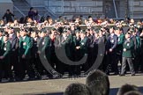 Remembrance Sunday 2012 Cenotaph March Past: Groups A16 - A19: Royal Irish Regiment Association/
Durham Light Infantry Association/King's Royal Rifle Corps Association/Royal Green Jackets Association..
Whitehall, Cenotaph,
London SW1,

United Kingdom,
on 11 November 2012 at 11:50, image #661