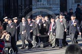 Remembrance Sunday 2012 Cenotaph March Past: Group C1, Blind Veterans UK and B1, Royal Army Medical Corps Association..
Whitehall, Cenotaph,
London SW1,

United Kingdom,
on 11 November 2012 at 11:54, image #802